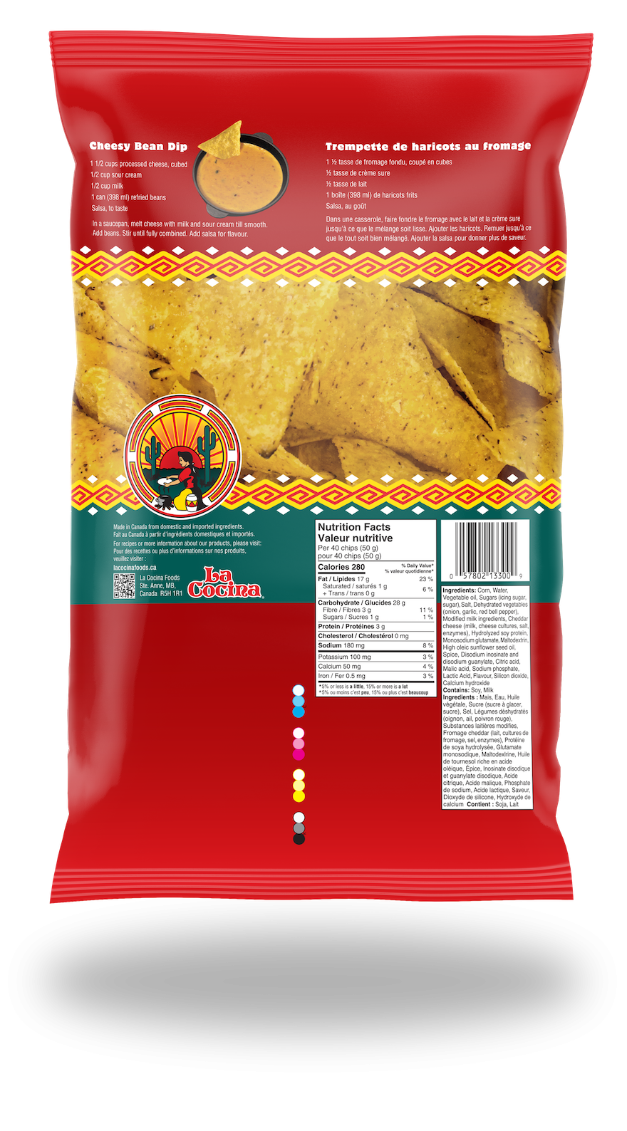 Back of the Fiesta package