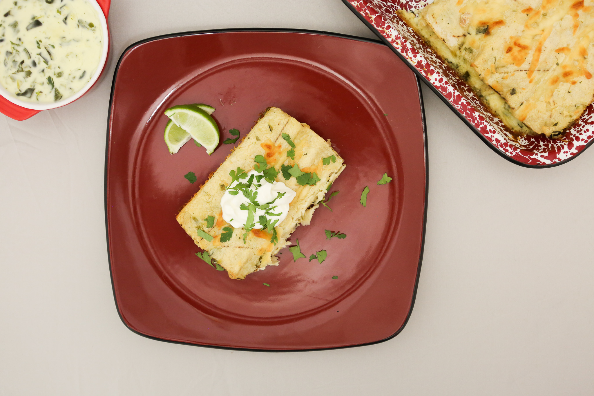 Picture of Creamy Poblano Chicken Enchiladas